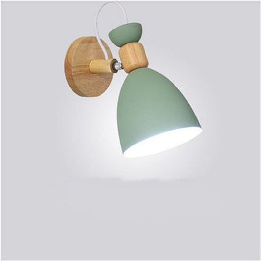 NordWood | Moderne LED-Holz Schlafzimmer Wand Licht Lampe