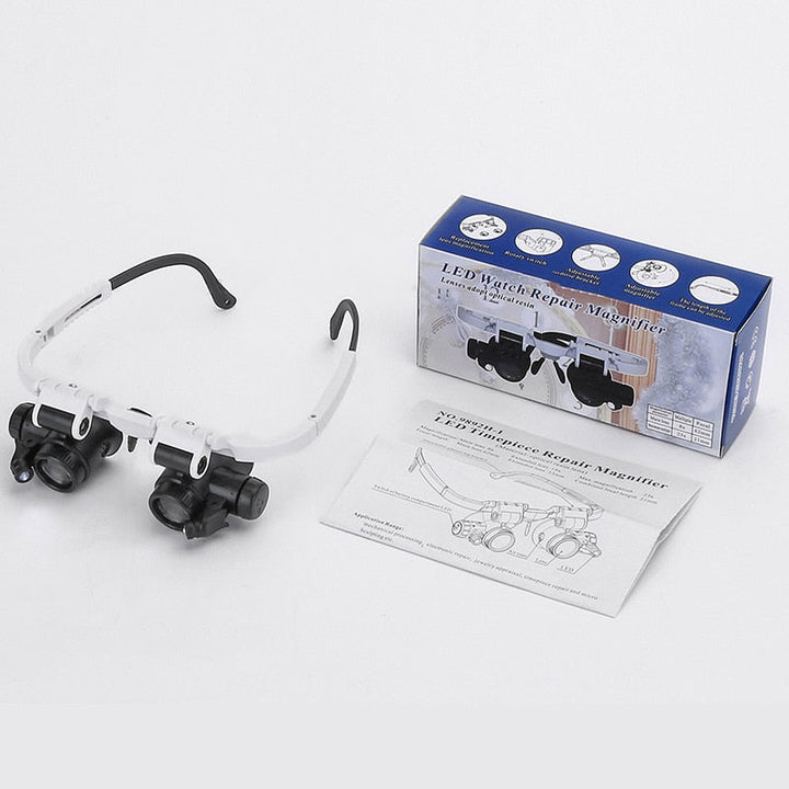 OptiSight | HD Lesebrille mit LED-Beleuchtung und wechselbaren Gläsern