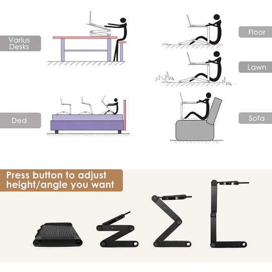 AirDesk | Verstellbarer 360° Laptophalter