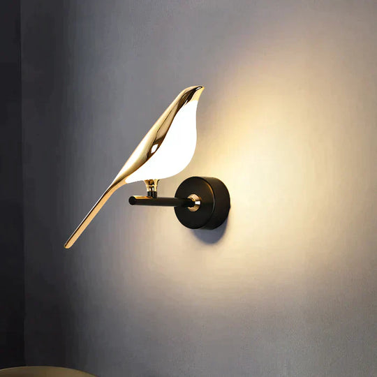 GlowFeather | Moderne LED-Vogel-Wandleuchte