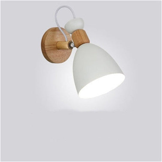 NordWood | Moderne LED-Holz Schlafzimmer Wand Licht Lampe