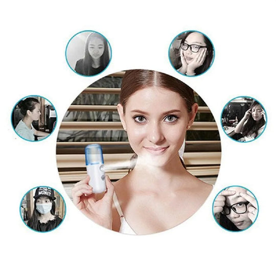 GlowBreeze | Wiederaufladbarer Gesichtshydrationssprüher