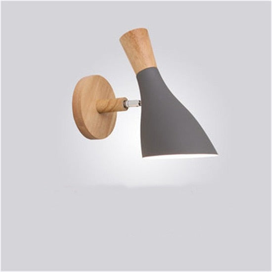 NordWood | Moderne LED-Holz Schlafzimmer Wand Licht Lampe