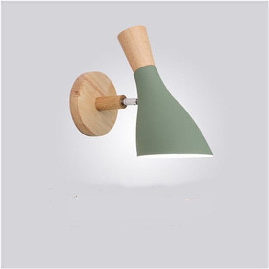NordWood | Moderne LED-Holz Schlafzimmer Wand Licht Lampe