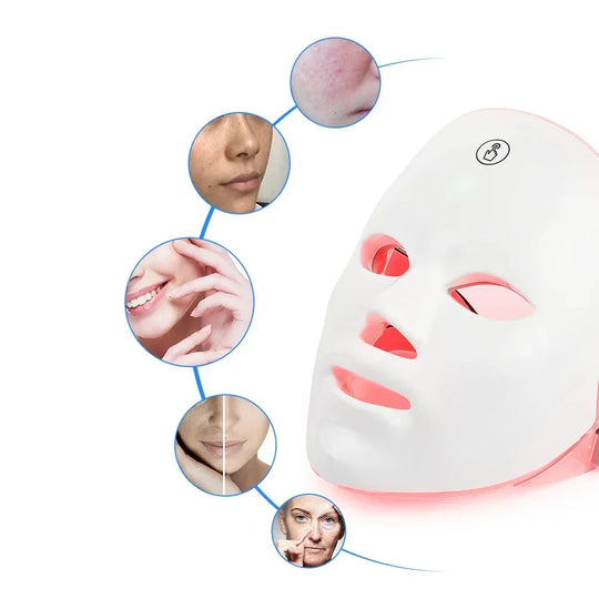 AgeGlow | 7-Farben LED-Therapie-Maske für Facelifting und Aufhellung