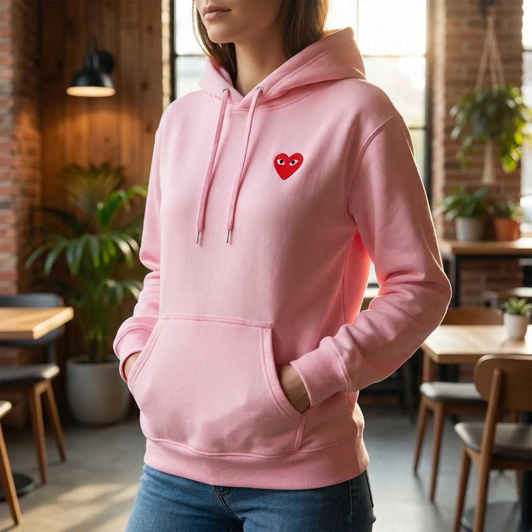 Heartelle - Kapuzensweater Mit Herzdetail Decorique.de