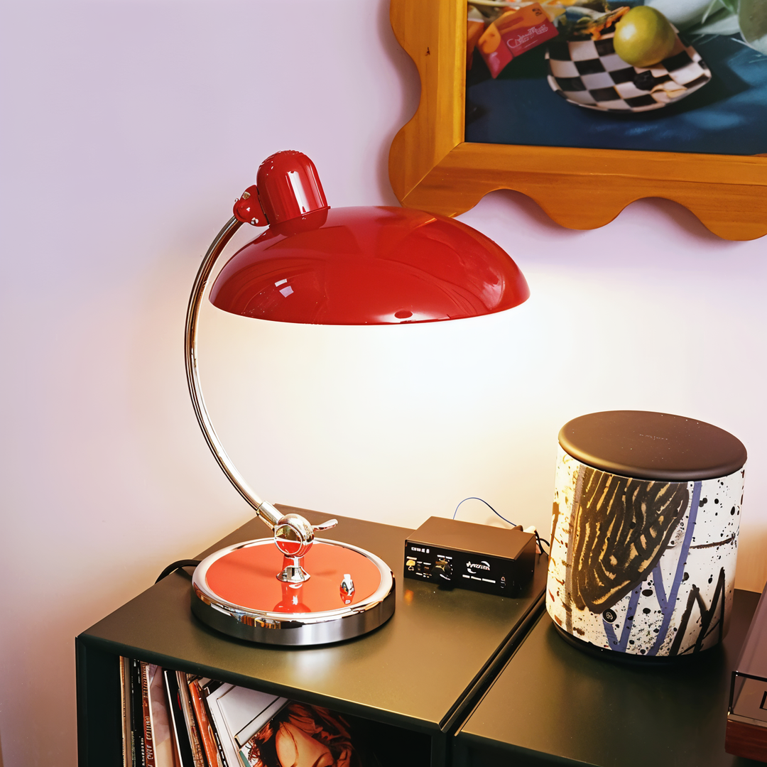 GlowVirella | Verstellbare Vintage-Schreibtischlampe aus Eisen