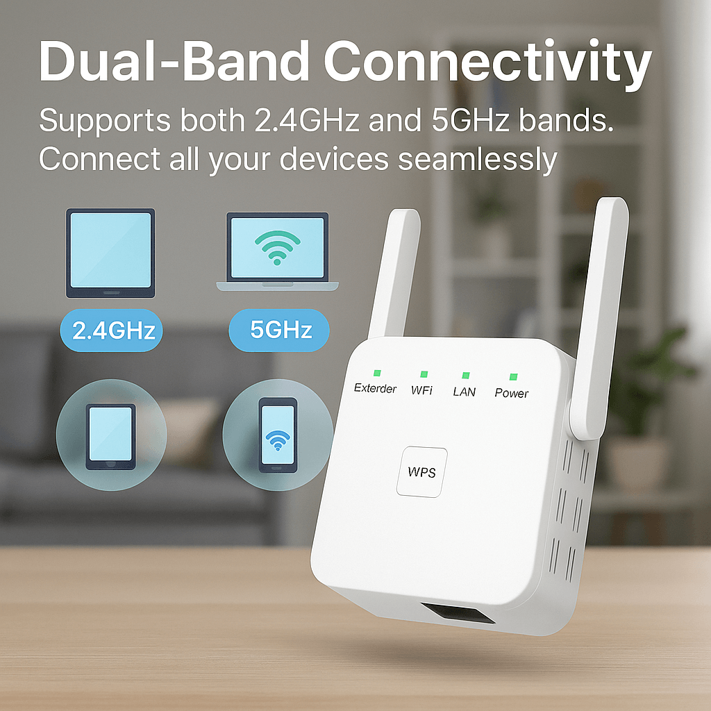 SignalMax | WiFi-Booster – Signalverstärker für Abdeckung im ganzen Haus