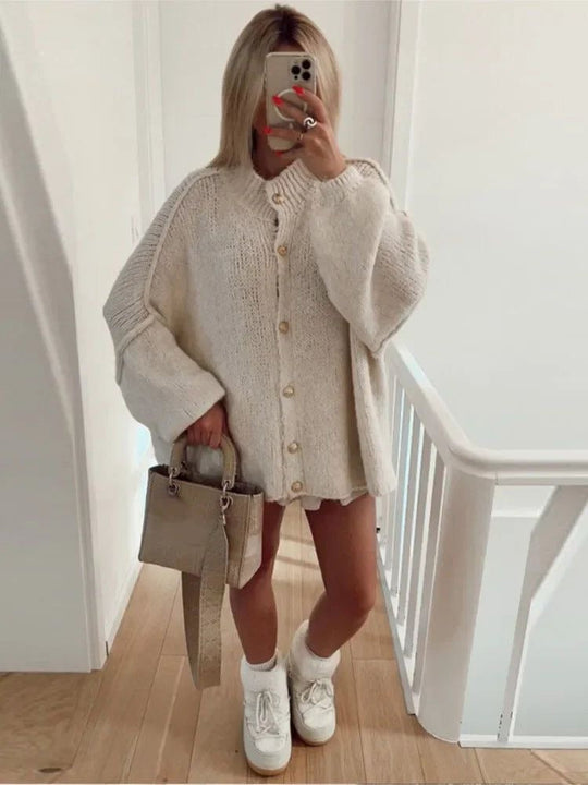 Milena | Weicher Oversized-Cardigan für Layering-Looks | Damen