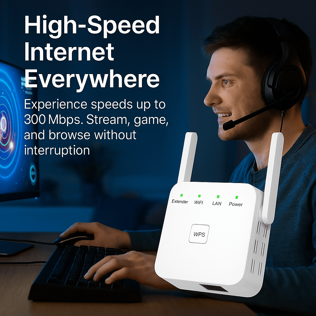 SignalMax | WiFi-Booster – Signalverstärker für Abdeckung im ganzen Haus