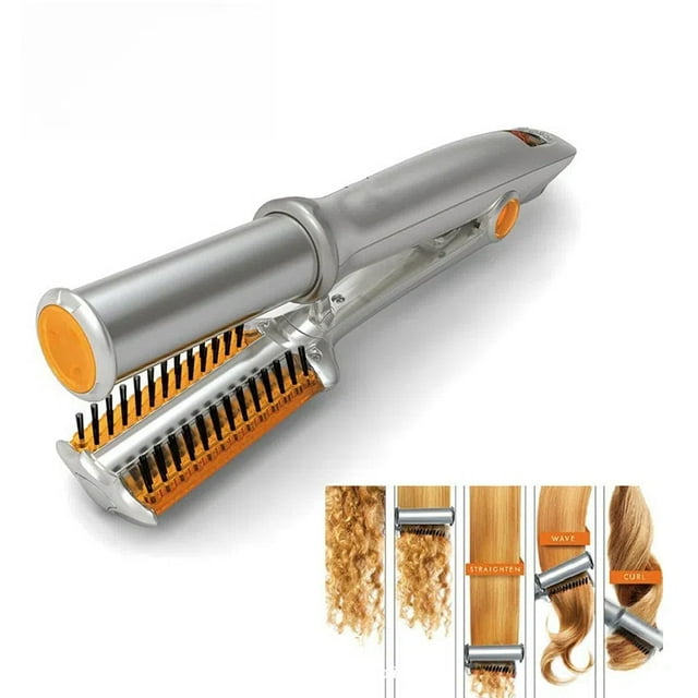 StylePro | Professioneller 2-in-1 rotierender Haarglätter-Bürste