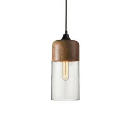 VitraLoom | Mundgeblasene Glasleuchte mit Holzdetail