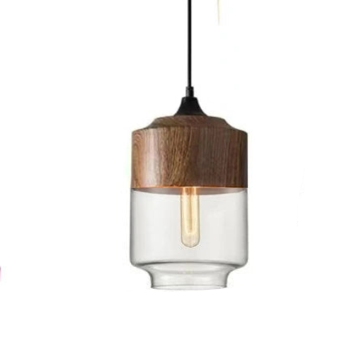 VitraLoom | Mundgeblasene Glasleuchte mit Holzdetail