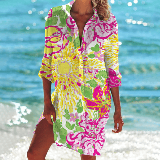 Johanna | Damen Sommer Wickelkleid | Midi10