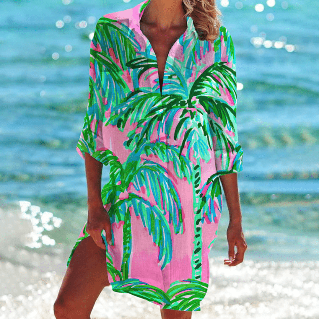 Johanna | Damen Sommer Wickelkleid | Midi9