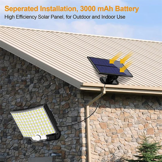 SunSecure | 106 LED Solar Außenleuchte mit Bewegungsmelder