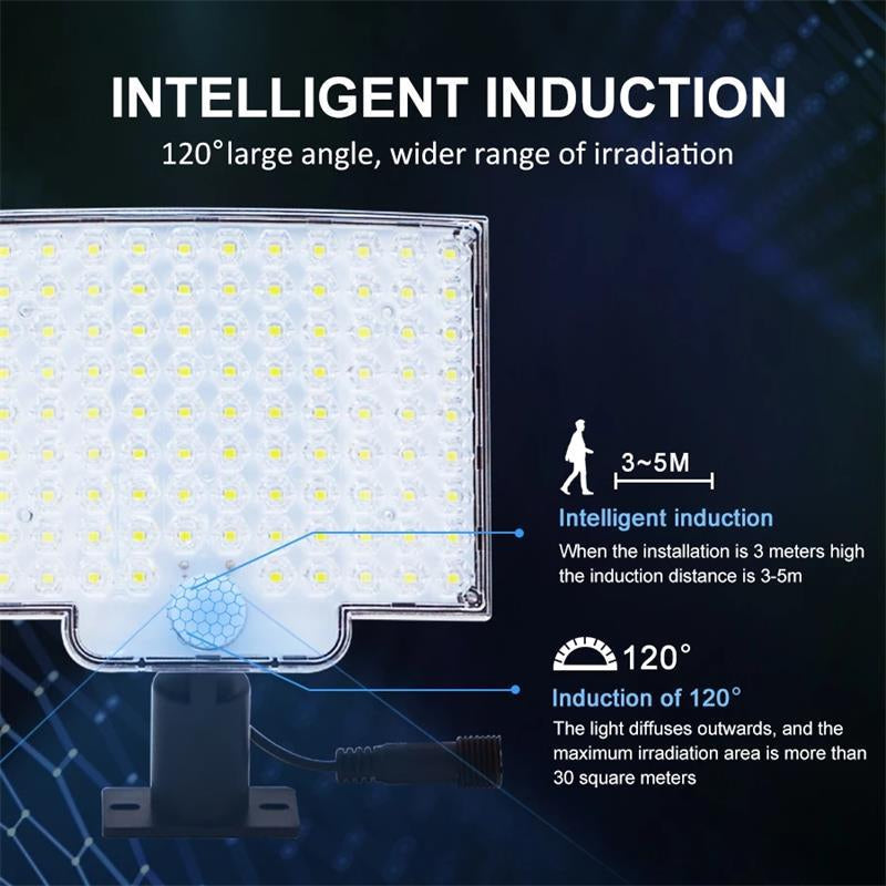 SunSecure | 106 LED Solar Außenleuchte mit Bewegungsmelder