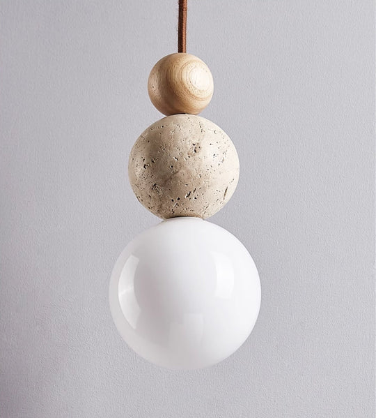 GlowTuff | Moderne einfache Stil Travertin Pendelleuchte