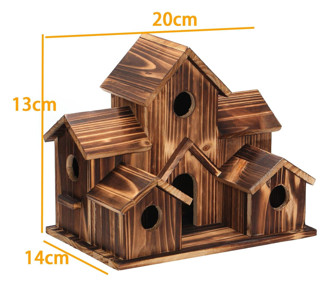 FeatherHome | Wetterfestes Holz-Vogelhaus für Wildvögel