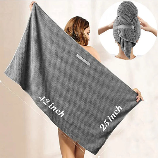 TressDry | Saugstarkes Mikrofaser-Haartuch für Damen