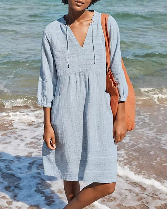Leonie | Damen Langarm Sommerkleid | Mini1