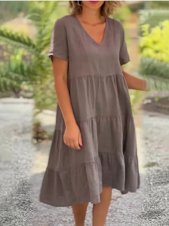 Lilly | Damen Elegante Chiffonkleid | Midi3
