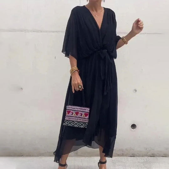 Livia | Damen Luftige Abendkleid | Midi4