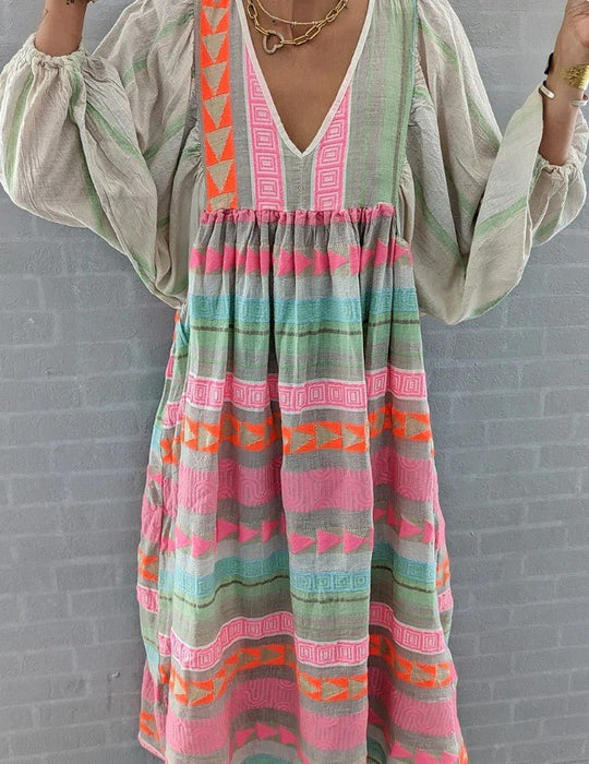 Lotta | Damen Abend Langarmkleid | Maxi2