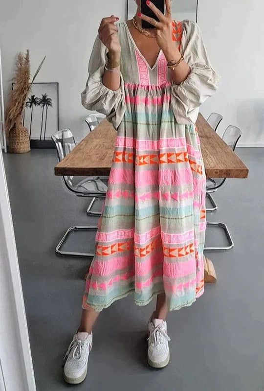 Lotta | Damen Abend Langarmkleid | Maxi3