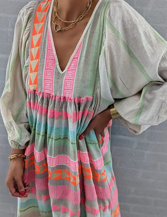 Lotta | Damen Abend Langarmkleid | Maxi4