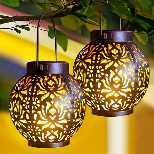 LunaLush | Retro & Elegante Solar-Gartenlaterne2