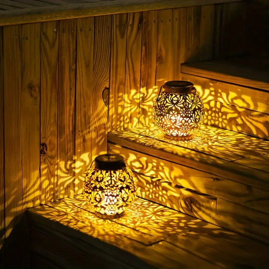 LunaLush | Retro & Elegante Solar-Gartenlaterne6