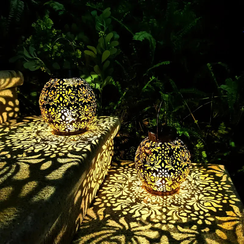 LunaLush | Retro & Elegante Solar-Gartenlaterne7