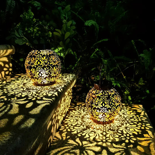 LunaLush | Retro & Elegante Solar-Gartenlaterne7
