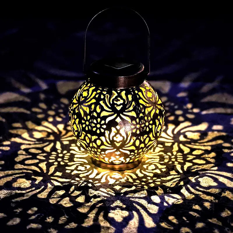 LunaLush | Retro & Elegante Solar-Gartenlaterne8