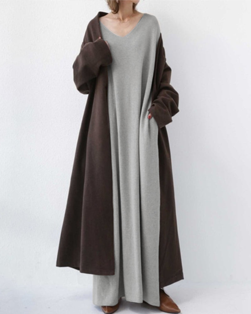 Malina | Damen Langarm Abendkleid | Maxi7