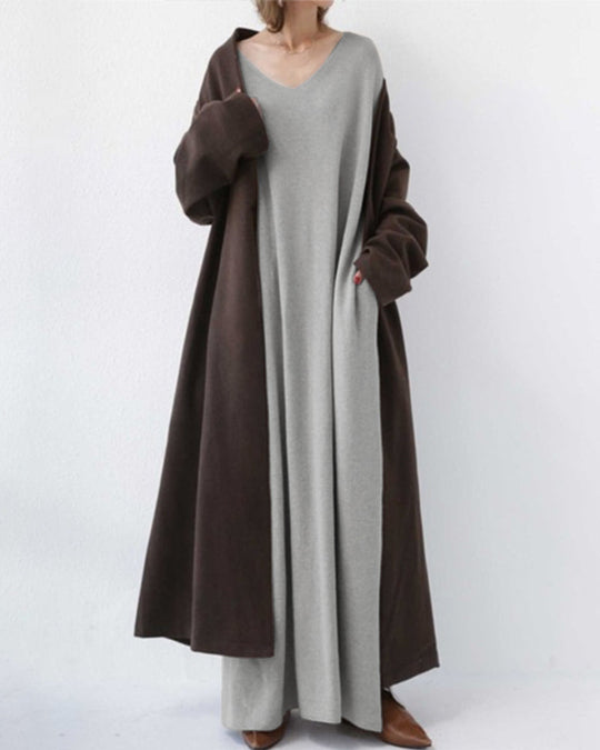 Malina | Damen Langarm Abendkleid | Maxi7