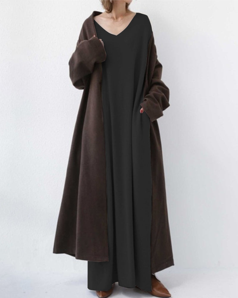 Malina | Damen Langarm Abendkleid | Maxi8