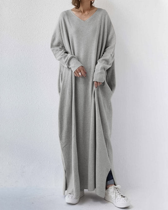 Malina | Damen Langarm Abendkleid | Maxi9