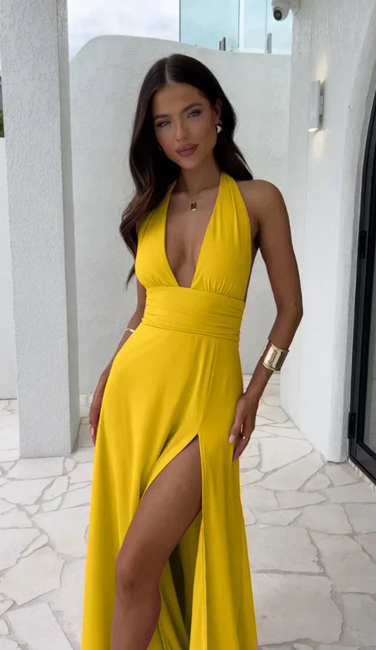 Malou | Damen Schlankmachende Elegantekleid | Maxi6