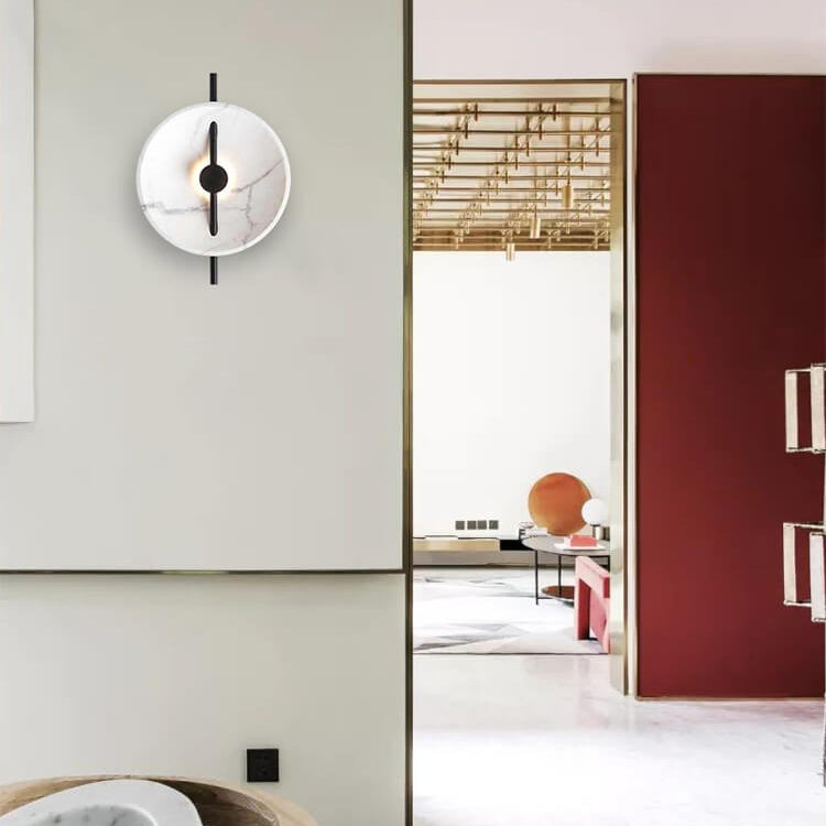 MarbleGlow | Elegante runde Wandleuchte5