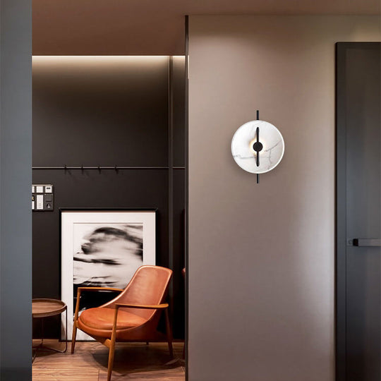 MarbleGlow | Elegante runde Wandleuchte7