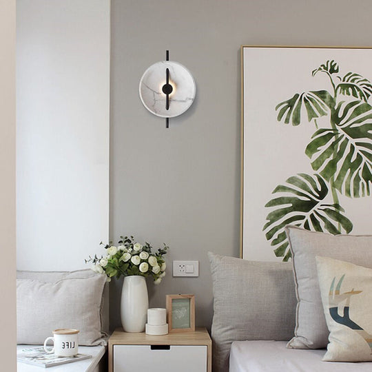 MarbleGlow | Elegante runde Wandleuchte9