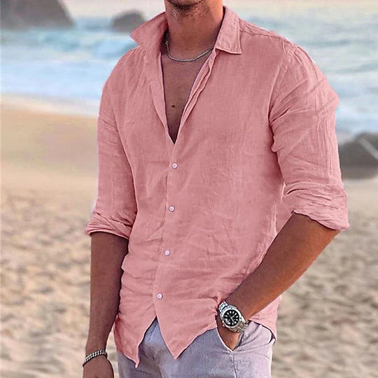 Marcello | Luftiges Leinenhemd | Herren6