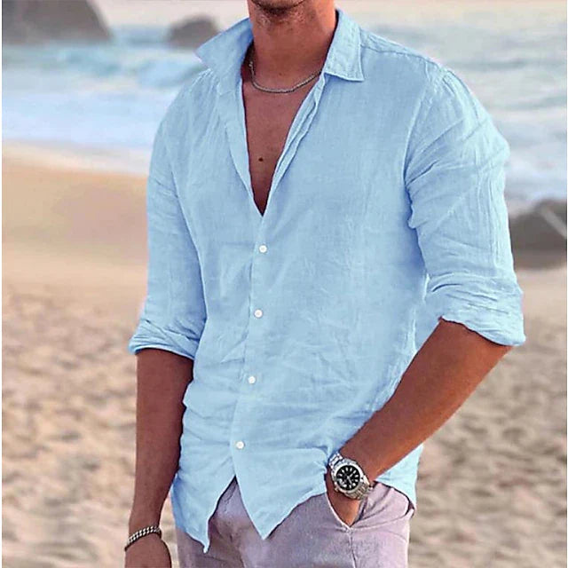 Marcello | Luftiges Leinenhemd | Herren8