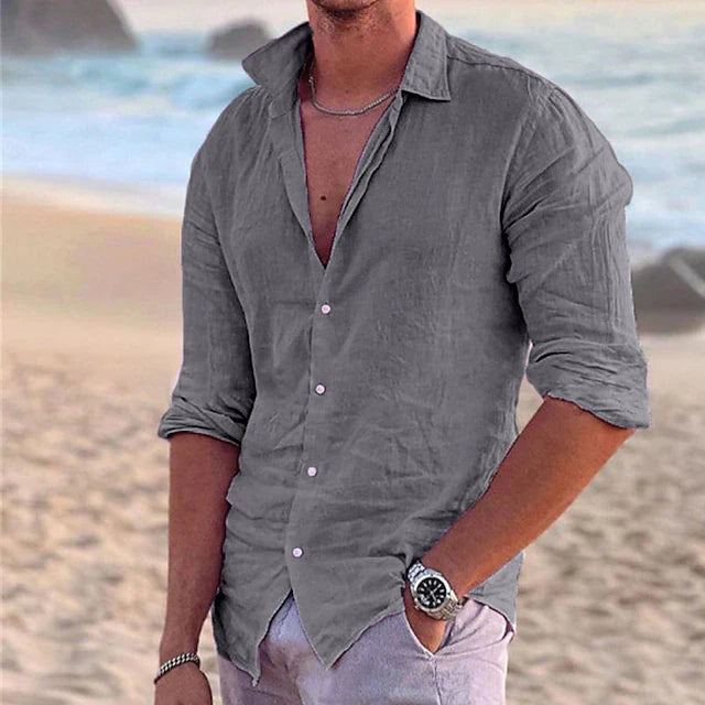 Marcello | Luftiges Leinenhemd | Herren9