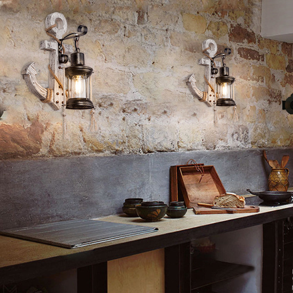 MarineGlow | Holz-Anker LED-Lampe1