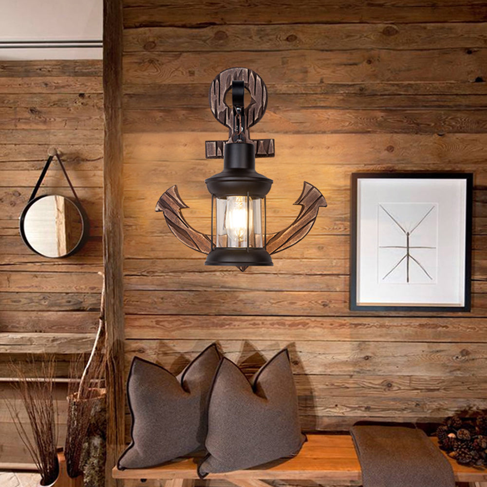 MarineGlow | Holz-Anker LED-Lampe6