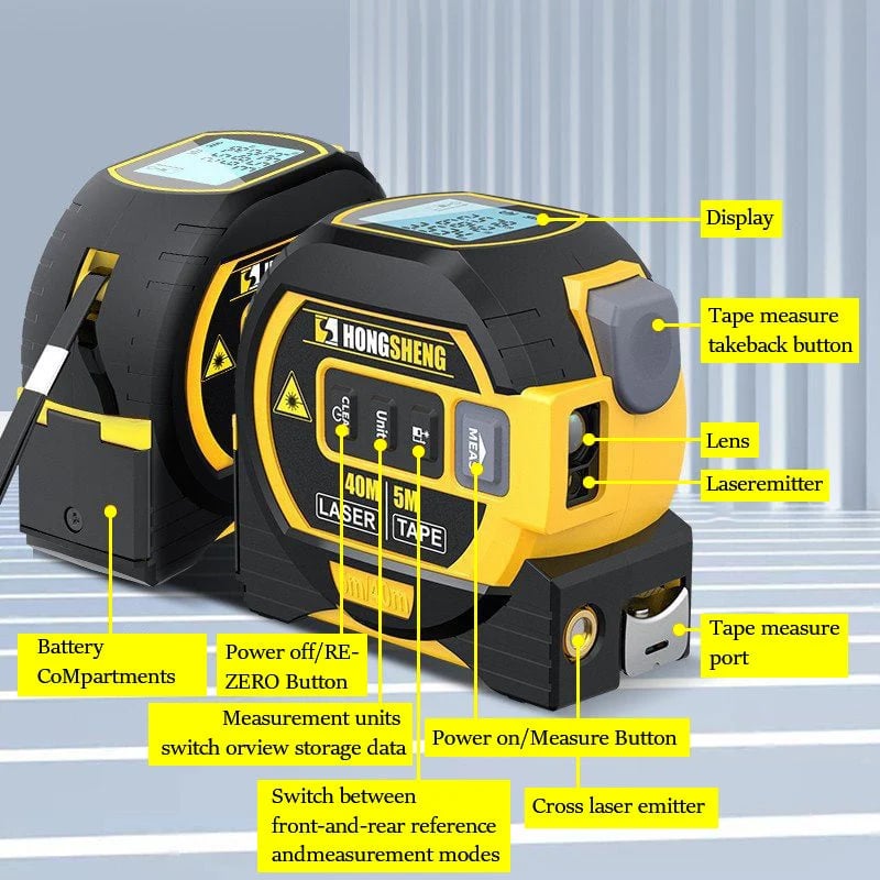 MeasurePro | Präzises 3-in-1 Infrarot-Laserbandmessgerät7