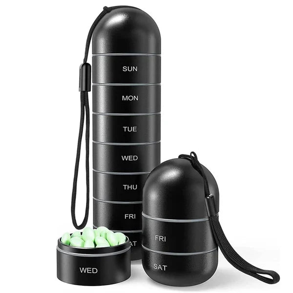 MediCase | Kompakter 7-Tage-Pillenorganizer aus Aluminium13